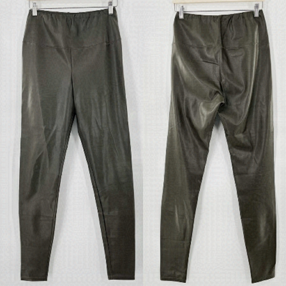 Aritzia Wilfred Free Daria faux leather tights size L - Picture 1 of 5